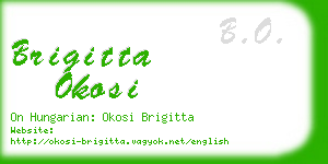 brigitta okosi business card